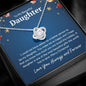 To My Beautiful Daughter Love Knot Necklace - I could not have 14K White Gold Finish / Standard Box Jewelry Giftinum