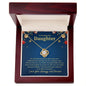 To My Beautiful Daughter Love Knot Necklace - Our Christmas has always 18K Yellow Gold Finish / Luxury Box Jewelry Giftinum