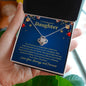 To My Beautiful Daughter Love Knot Necklace - Our Christmas has always 14K White Gold Finish / Standard Box Jewelry Giftinum