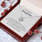 To My Beautiful Daughter Love Knot Necklace - You are the pinnacle of my success 14K White Gold Finish / Two-Toned Box Jewelry Giftinum