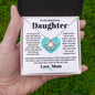 To My Beautiful Daughter Love knot 14K White Gold Finish / Two-Toned Box Jewelry Giftinum