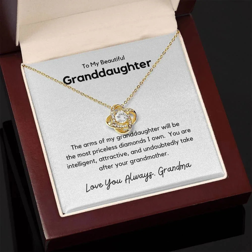 To My Beautiful Granddaughter - the arms of my granddaughter - Giftinum
