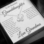To My Beautiful Granddaughter From Grandma Love knot Necklace - Know that no matter how old you are 14K White Gold Finish / Two-Toned Box Jewelry Giftinum
