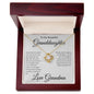 To My Beautiful Granddaughter From Grandma Love knot Necklace - Know that no matter how old you are 18K Yellow Gold Finish / Luxury Box w/LED Jewelry Giftinum