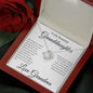To My Beautiful Granddaughter From Grandma Love knot Necklace - Know that no matter how old you are 14K White Gold Finish / Two-Toned Box Jewelry Giftinum