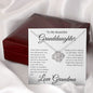 To My Beautiful Granddaughter From Grandma Love knot Necklace - Know that no matter how old you are 14K White Gold Finish / Two-Toned Box Jewelry Giftinum