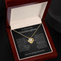 To My Beautiful Granddaughter Love Knot Necklace - As you grow older 14K White Gold Finish / Two-Toned Box Jewelry Giftinum