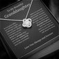 To My Beautiful Granddaughter Love Knot Necklace - As you grow older 14K White Gold Finish / Two-Toned Box Jewelry Giftinum
