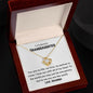 To My Beautiful Granddaughter Love Knot Necklace - You are my life 14K White Gold Finish / Standard Box Jewelry Giftinum