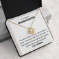 To My Beautiful Granddaughter Love Knot Necklace - You are my life 18K Yellow Gold Finish / Standard Box Jewelry Giftinum