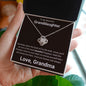 To My Beautiful Granddaughter Love Knot Necklace From Grandma - Someday when the book of my life ends. 14K White Gold Finish / Two-Toned Box Jewelry Giftinum