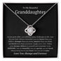 To My Beautiful Granddaughter Love Knot Necklace Gift From Grandparent - As you grow older 14K White Gold Finish / Standard Box Jewelry Giftinum