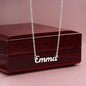 To My Beautiful Granddaughter Personalized Name Necklace Polished Stainless Steel / Standard Box Jewelry Giftinum