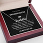 To My Beautiful Granddaughter Personalized Name Necklace Polished Stainless Steel / Luxury Box Jewelry Giftinum