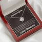 To My Beautiful Granddaughter from Grandma Love Knot Necklace - Someday when the book of my life ends 14K White Gold Finish / Two-Toned Box Jewelry Giftinum