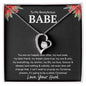 To My Bootylicious Babe - You are my happily ever after 14k White Gold Finish / Standard Box Jewelry Giftinum