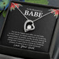 To My Bootylicious Babe - You are my happily ever after 14k White Gold Finish / Standard Box Jewelry Giftinum