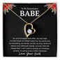 To My Bootylicious Babe - You are my happily ever after 18k Yellow Gold Finish / Standard Box Jewelry Giftinum