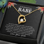 To My Bootylicious Babe - You are my happily ever after 14k White Gold Finish / Standard Box Jewelry Giftinum