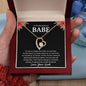 To My Bootylicious Babe - You are my happily ever after 14k White Gold Finish / Standard Box Jewelry Giftinum