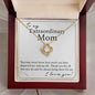 To My Extraordinary Mom Love knot 14K White Gold Finish / Two-Toned Box Jewelry Giftinum