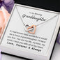 To My Granddaughter - If I had known - Necklace Polished Stainless Steel & Rose Gold Finish / Two-Toned Box Jewelry Giftinum