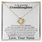 To My Granddaughter from Nana Necklace Love Knot Necklace - You are my greatest blessing 18K Yellow Gold Finish / Two-Toned Jewelry Giftinum