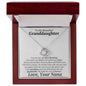 To My Granddaughter from Nana Necklace Love Knot Necklace - You are my greatest blessing 14K White Gold Finish / Two-Toned Jewelry Giftinum