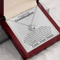 To My Granddaughter from Nana Necklace Love Knot Necklace - You are my greatest blessing 14K White Gold Finish / Two-Toned Jewelry Giftinum