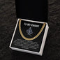 To My Knight Cuban Link Chain Necklace Stainless Steel / Standard Box Jewelry Giftinum