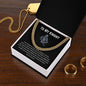 To My Knight Cuban Link Chain Necklace Stainless Steel / Standard Box Jewelry Giftinum