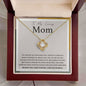 To My Loving Mom - Spread My Wings Necklace 18K Yellow Gold Finish / Luxury Box w/LED Jewelry Giftinum