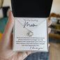 To My Loving Mom Love knot 14K White Gold Finish / Two-Toned Box Jewelry Giftinum
