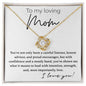 To My Loving Mom Love knot 18K Yellow Gold Finish / Two-Toned Box Jewelry Giftinum