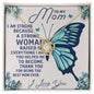 To My Mom - A Strong Woman Love knot 18K Yellow Gold Finish / Standard Box Jewelry Giftinum