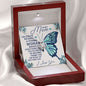 To My Mom - A Strong Woman Love knot 14K White Gold Finish / Luxury Box Jewelry Giftinum