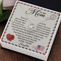 To My Mom - How Much I Love You Love knot 14K White Gold Finish / Standard Box Jewelry Giftinum