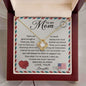 To My Mom - How Much I Love You Love knot 14K White Gold Finish / Standard Box Jewelry Giftinum