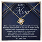 To My Mom - I Want To Thank You For All Love knot 18K Yellow Gold Finish / Standard Box Jewelry Giftinum