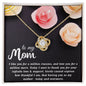 To My Mom - Million Reasons Love knot 18K Yellow Gold Finish / Standard Box Jewelry Giftinum