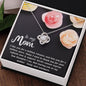 To My Mom - Million Reasons Love knot 14K White Gold Finish / Standard Box Jewelry Giftinum