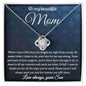 To My Mom - You Taught Me Right From Wrong Love knot 14K White Gold Finish / Standard Box Jewelry Giftinum