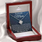 To My Mom - You Taught Me Right From Wrong Love knot 14K White Gold Finish / Standard Box Jewelry Giftinum