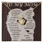 To My Mom - Your Little Girl Love knot 18K Yellow Gold Finish / Standard Box Jewelry Giftinum