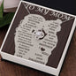 To My Mom - Your Little Girl Love knot 14K White Gold Finish / Standard Box Jewelry Giftinum