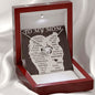 To My Mom - Your Little Girl Love knot 14K White Gold Finish / Standard Box Jewelry Giftinum