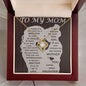 To My Mom - Your Little Girl Love knot 14K White Gold Finish / Standard Box Jewelry Giftinum