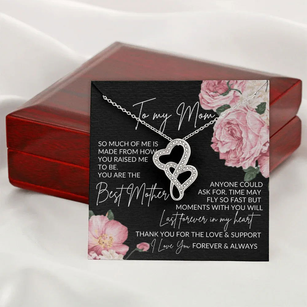 To My Mom Heart to Heart Necklace - You are the Best Mother - Giftinum