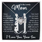 To My Mom Necklace - You are loved 14K White Gold Finish / Standard Box Jewelry Giftinum