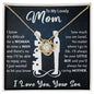 To My Mom Necklace - You are loved 18K Yellow Gold Finish / Standard Box Jewelry Giftinum